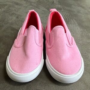 Old Navy Pink Slip-On Canvas Sneakers for Kids